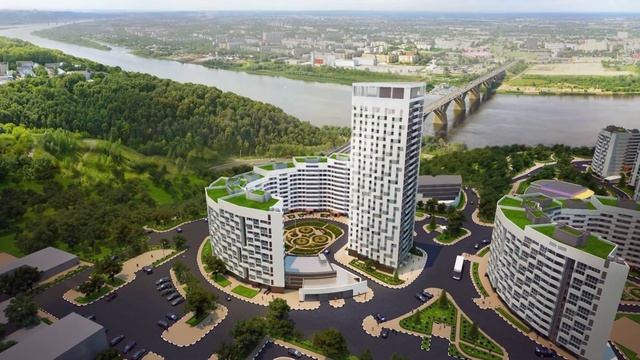 Маршал Град. Новый жилищный комплекс в Нижнем Новгороде смотреть онлайн