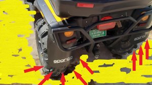 Установка брызговиков Sparco на  Stels Leopard 650 YL