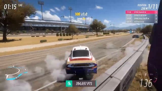 Forza Horizon 5 Open Drifting - 749.8k Estadio Circuit - S1 class Porsche 959 Rally Raid смотреть онлайн