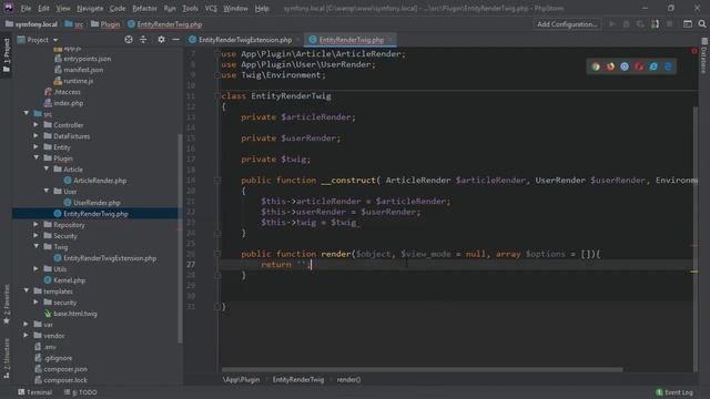 Обработка сущность с сервисами в шаблона Twig Гибкий обработчик 2 смотреть онлайн