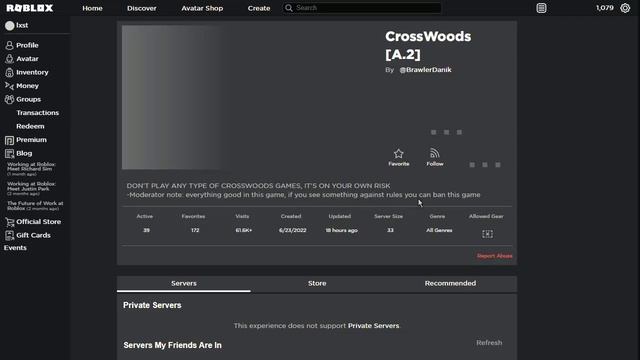 playing crosswoods [A.2] in real account roblox смотреть онлайн