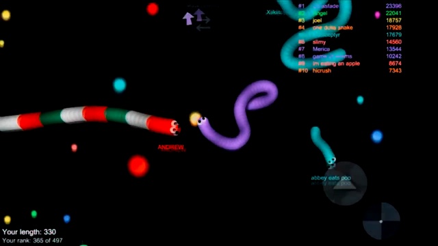Играю в Slither.io