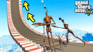 КАК ДАЛЕКО СИРЕНОГОЛОВЫЙ И ФОНАРЕГОЛОВЫЙ СМОГУТ ЗАБРАТЬСЯ ПО СТУПЕНЬКАМ ГТА 5 МОДЫ! ОБЗОР МОДА В GTA