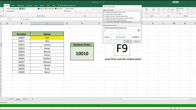 CREATING AN EXCEL RAFFLE PICKER смотреть онлайн