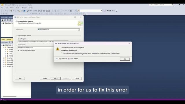 How to fix Registered Servers not displaying in SQL Server | Importing Data from Excel into SQL смотреть онлайн