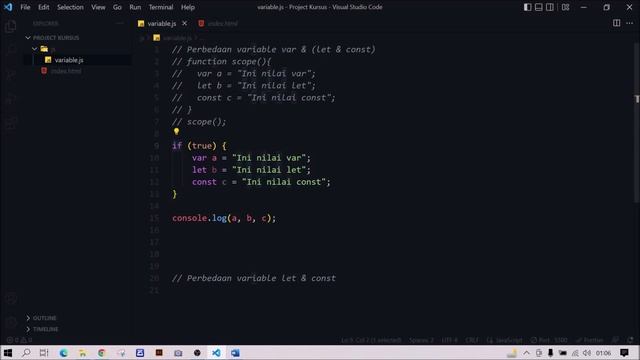 Var, Let & Const смотреть онлайн