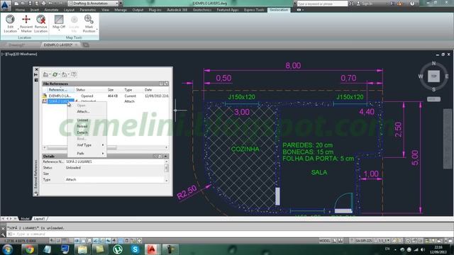 AutoCAD Básico - 145 - XREF Referências Externas (5 de 7) смотреть онлайн