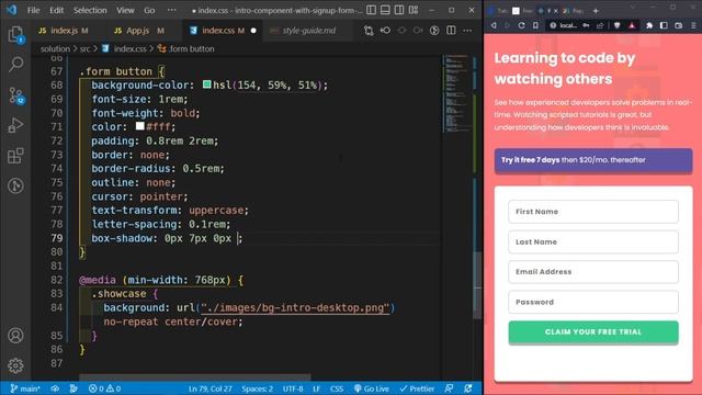 Intro Component With Sign Up Form - Frontend Mentor Challenge #tsbsankara #formik #reactjs смотреть онлайн