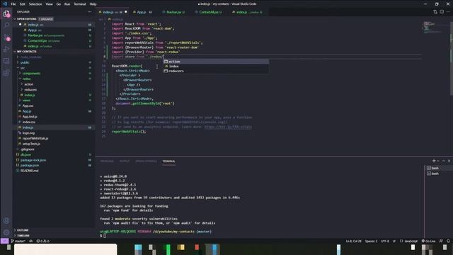 Simple CRUD action in reactJS SPA with redux and save data with JSON server to save time | Part 1 смотреть онлайн