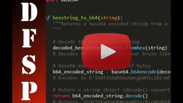 DFSP # 202 - Base64 Forensics смотреть онлайн