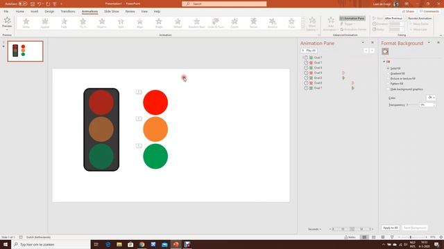 Powerpoint tutorial - traffic light animation смотреть онлайн