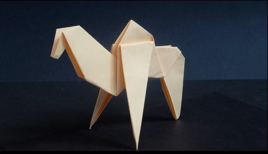 Как сделать верблюда из бумаги. Оригами верблюд. Origami camel.mp4 смотреть онлайн