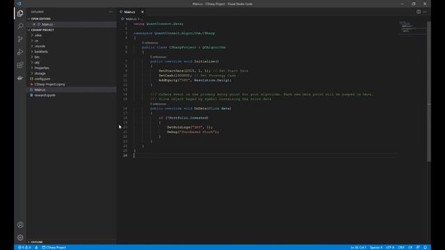 Debugging C# Algorithmic Trading Strategies in VSCode - LEAN CLI смотреть онлайн