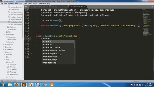 How to Delete Data From Database Table in Laravel - laravel 5.4 Tutorial - Part 22 смотреть онлайн