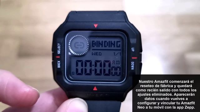 ? Cómo RESETEAR AMAZFIT NEO | De fábrica смотреть онлайн