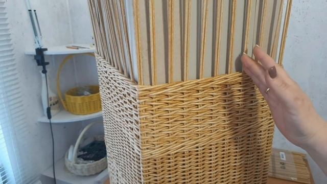 Короб для белья из бумажной лозы.МК. смотреть онлайн
