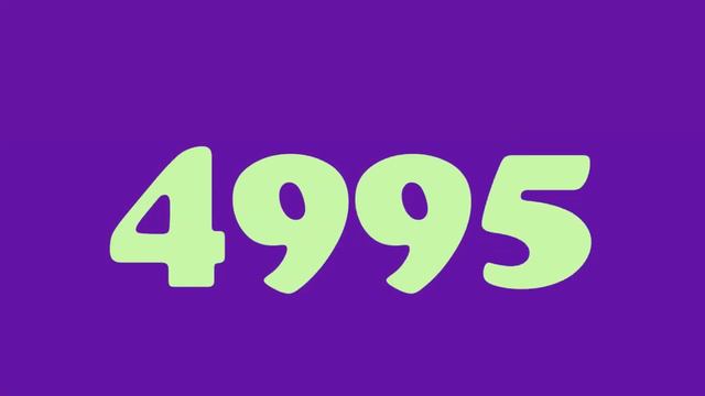 Counting numbers from 10000 to 1 Different fonts and colours version смотреть онлайн