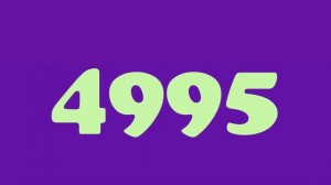 Counting numbers from 10000 to 1 Different fonts and colours version