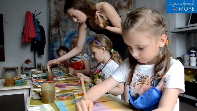 "Волшебный сад". Рисуем с детьми (группа 5-7 лет) в студии творчества "Море" (Екатеринбург) смотреть онлайн