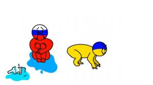 Морская черепашка по имени Наташка ||Украина и Россия ||countryhumans Animation