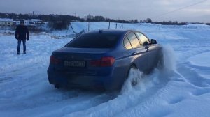 Bmw 3 f30 xdrive winter 2 полный привод валит!