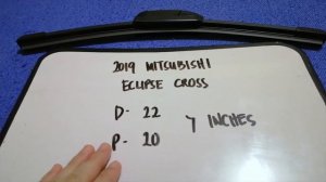? ?   2019 Mitsubishi Eclipse Cross Wiper Blade Replacement Size ?