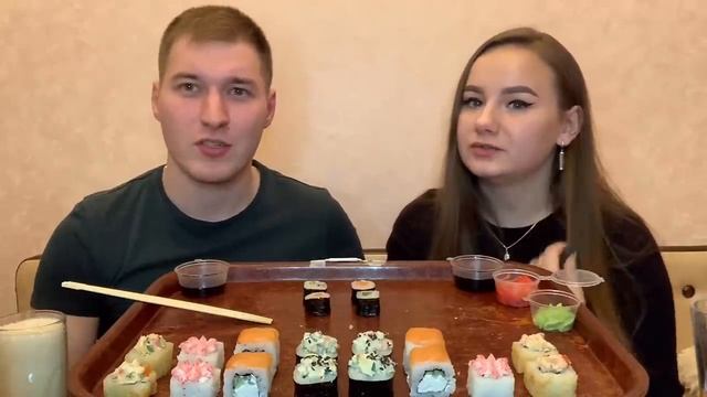 MUKBANG| SUSHI ROLLS|50 ШТУК СУШИ РОЛЛЫ| 스시 롤| не ASMR смотреть онлайн