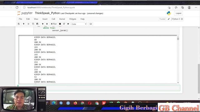 Tutorial Implementasi Internet of Things (IoT) menggunakan Cloud Thingspeak.com dan Python смотреть онлайн