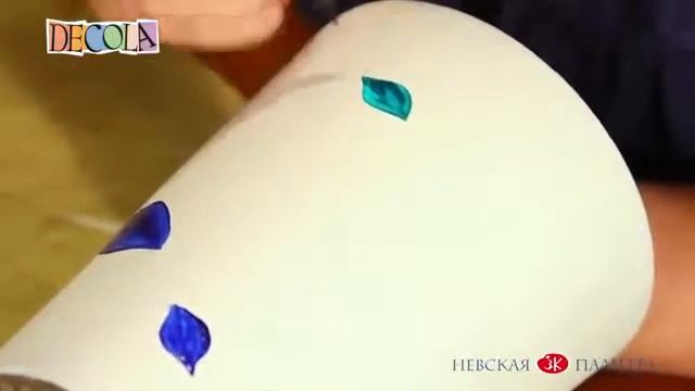 Роспись горшка красками и контурами по стеклу и керамике смотреть онлайн