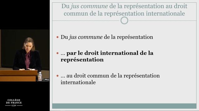 La bonne représentation en droit international (1) - Samantha Besson (2022-2023) смотреть онлайн