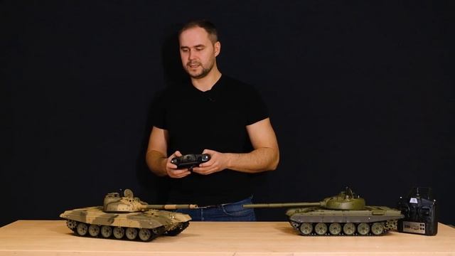 Новые радиоуправляемые танки 2 в 1 Т-90 и Т72 Heng Long. И пневматика и ИК для танковых боев. смотреть онлайн