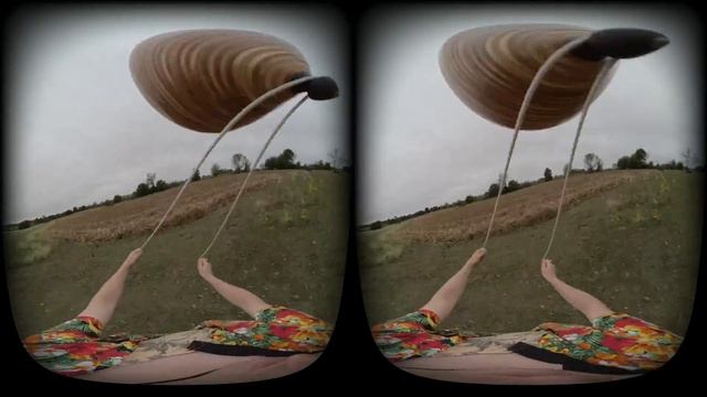 big wood spinning top VR180 смотреть онлайн