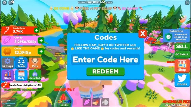 ALL CODES WORK [FREE +1 PET EQUIP] Candy Eating Simulator ROBLOX | December 18, 2021 смотреть онлайн