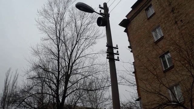 Уличный фонарь ЖКУ-01 с лампой ДРЛ и прожектором на одном столбе. / Street lamp HCS-01 lamp DRL смотреть онлайн