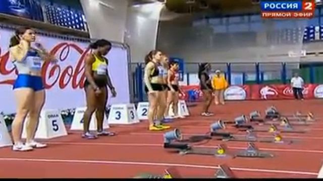 2013 IAAF Russian Winter women 60m hurdles final смотреть онлайн