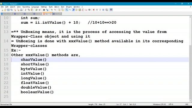 39. Wrapper Classes in Java Program смотреть онлайн