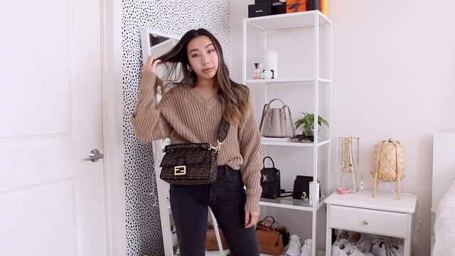styling my fendi baguette bag + fall and winter outfit ideas смотреть онлайн