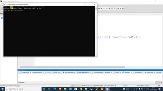 return type of scanf and printf function in C Language смотреть онлайн