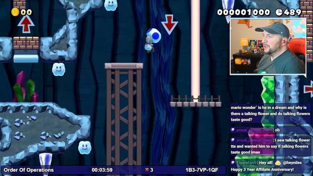 3 Year Twitch Affiliate Anniversary Party!!! SMM2 Viewer Levels смотреть онлайн