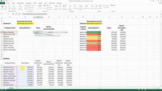 Create Dynamic Table with Complex Index and Match and Dropdown List смотреть онлайн