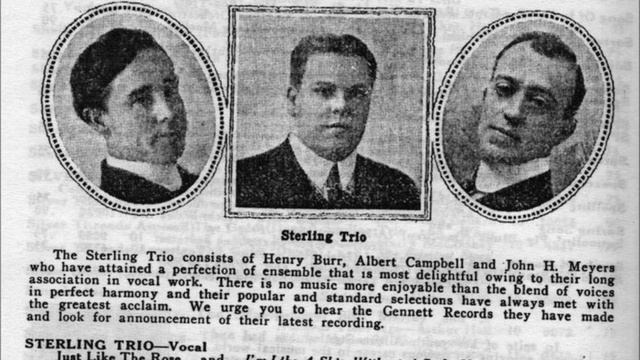 "Runaway June" Henry Burr & Albert Campbell on Columbia A1756 (1915) смотреть онлайн