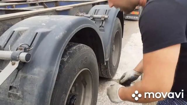 Ошибка ABS прицепа. Убираем люфт в ступичном подшипнике ( ось BPW eco+) барабан. смотреть онлайн