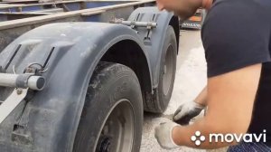 Ошибка ABS прицепа. Убираем люфт в ступичном подшипнике ( ось BPW eco+) барабан.