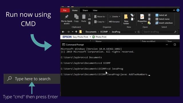 HOW TO RUN JAVA PROGRAM USING COMMAND PROMPT смотреть онлайн