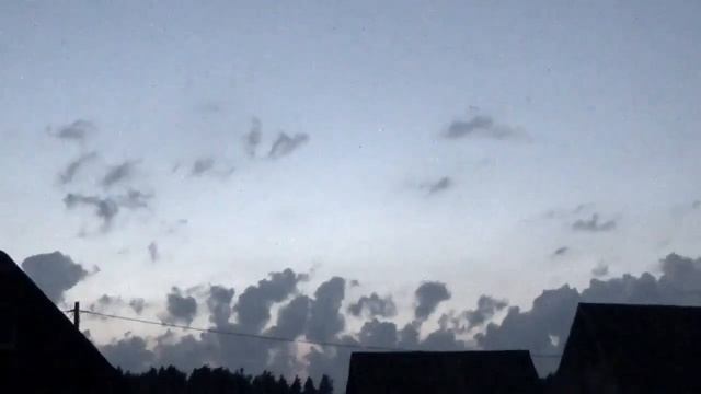 Развитие гроз на тëплом полярном фронте вечером 27 августа 2022 на севере Ленинградской области