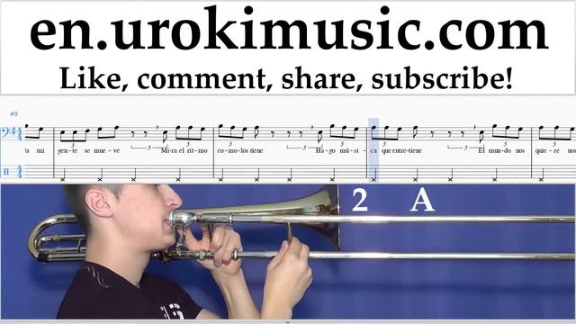 How to Play Trombone J. Balvin, Willy William - Mi Gente Tabs Part#2 um-i352 смотреть онлайн