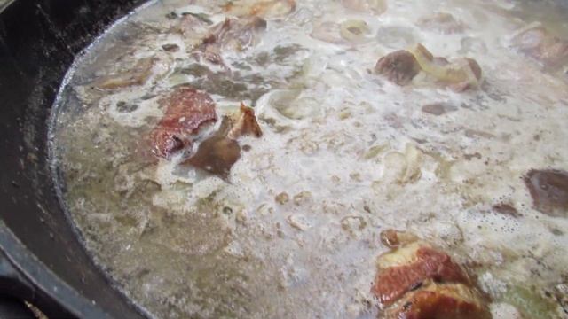 Каурма шурпа в казане на костре. Мужская кухня. смотреть онлайн