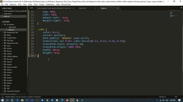 CSS Button Effects 3D Button Effect Step by Step смотреть онлайн