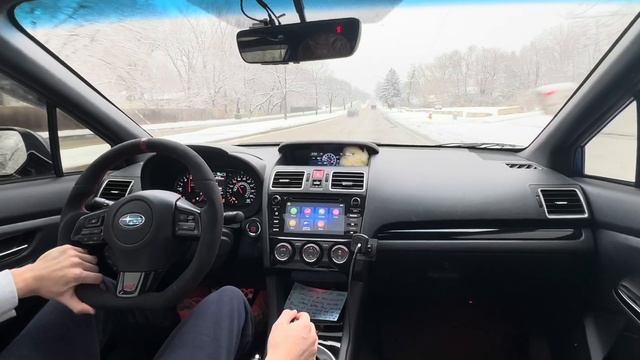 2021 Subaru STI drive in the SNOW (completely raw/unedited) | 4K смотреть онлайн