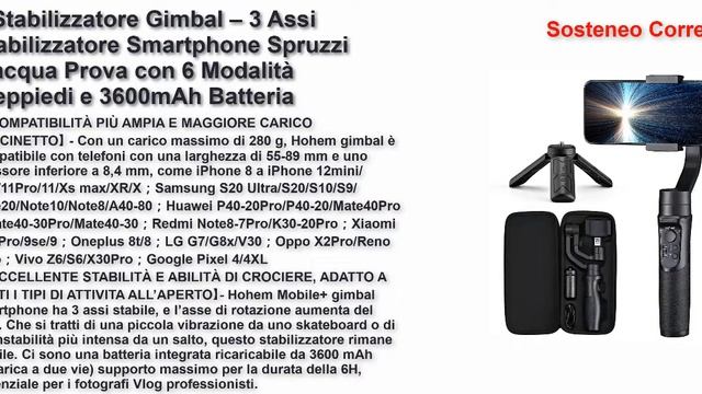I 5 migliori gimbal a 3 assi per smartphone 2021 смотреть онлайн